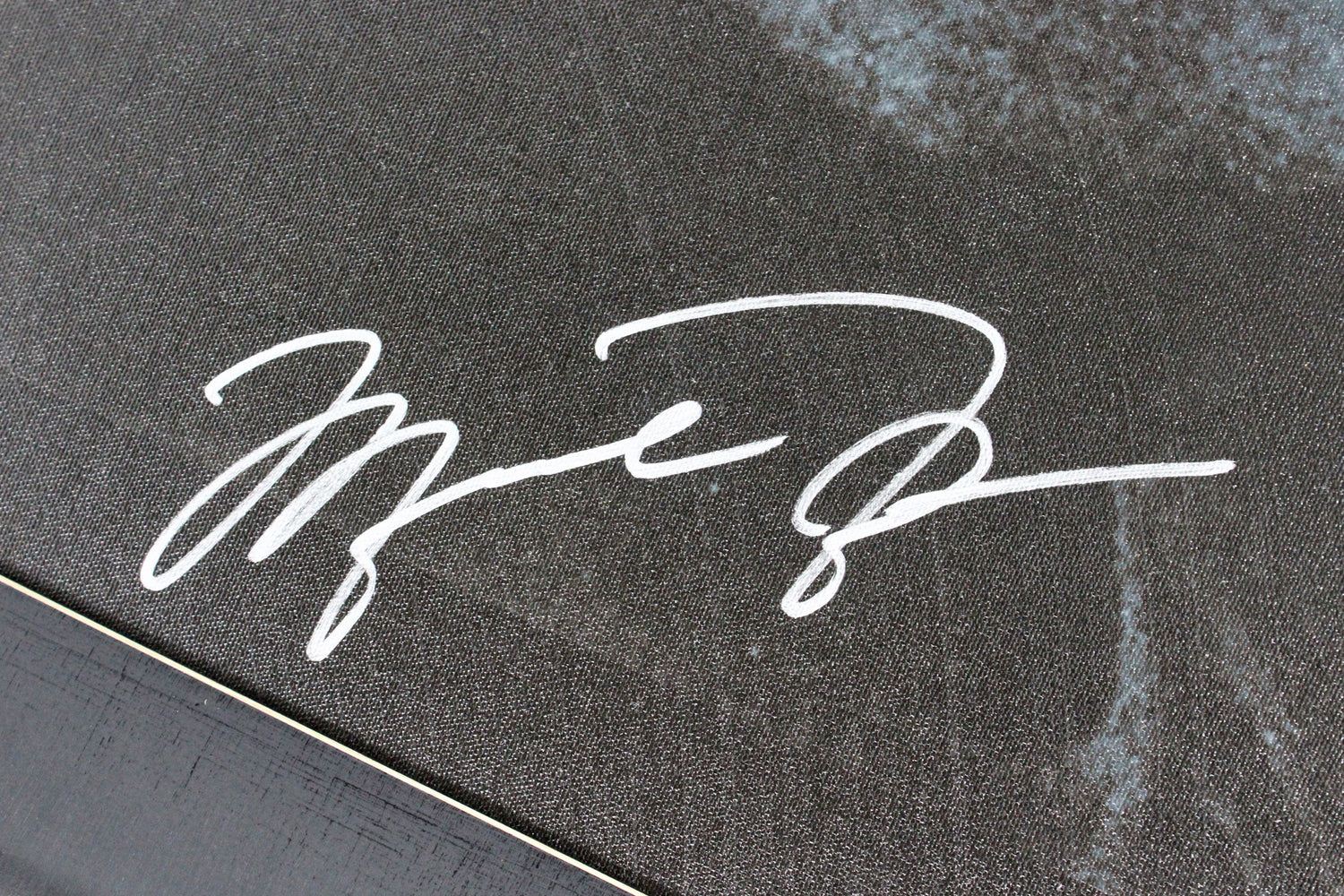 Muhammad Ali & Michael Jordan Authentic Signed & Framed 30x40 Canvas PSA & UDA