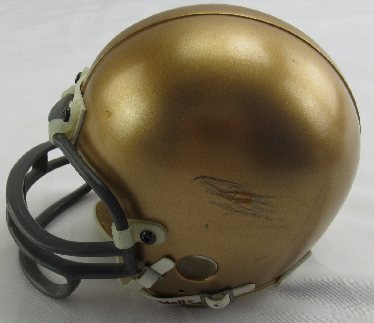 Johnny Lattner and Terry Hanratty Signed Auto Mini Helmet JSA CM07482