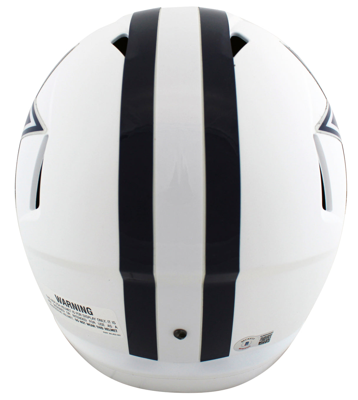 Cowboys Tony Dorsett Signed Flat White Full Size Speed Rep Helmet BAS Witnessed