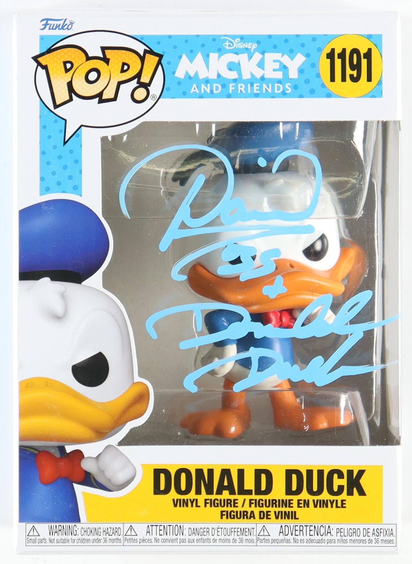 Daniel Ross Signed "Mickey And Friends" #1191 Funko Pop! Inscribed "Donald Duck" (JSA)