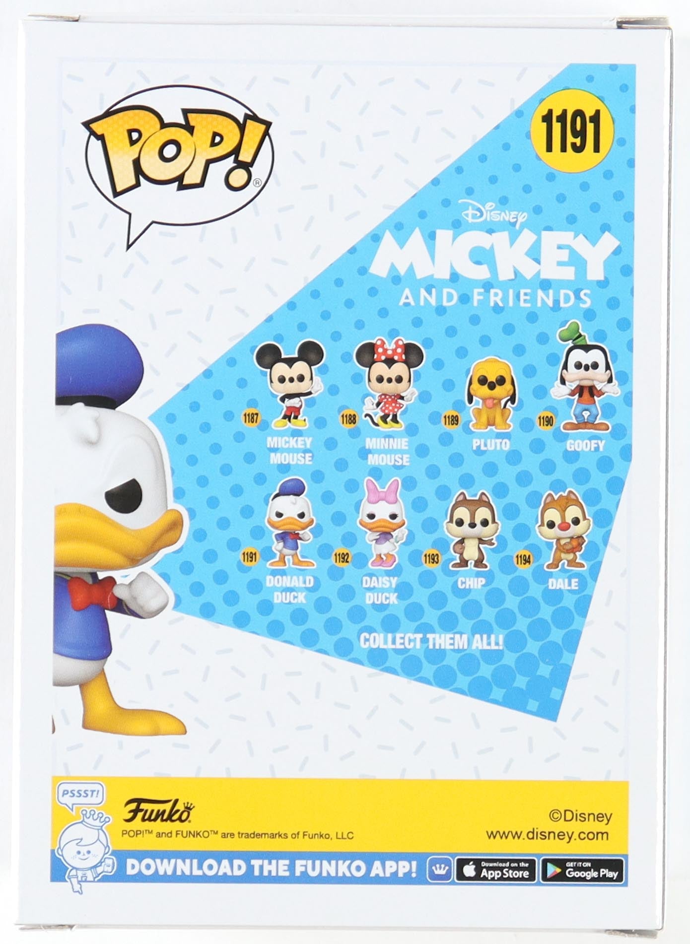 Daniel Ross Signed "Mickey And Friends" #1191 Funko Pop! Inscribed "Donald Duck" (JSA)