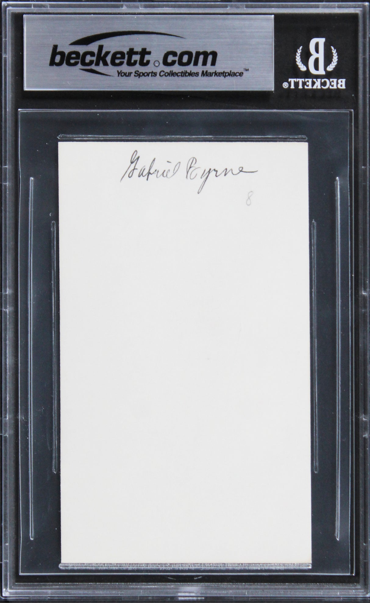 Gabriel Byrne The Usual Suspects Authentic Signed 3x5 Index Card BAS Slabbed 2
