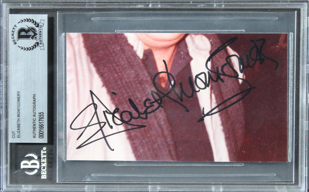 Elizabeth Montgomery Bewitched Authentic Signed Photo Autographed BAS Slabbed