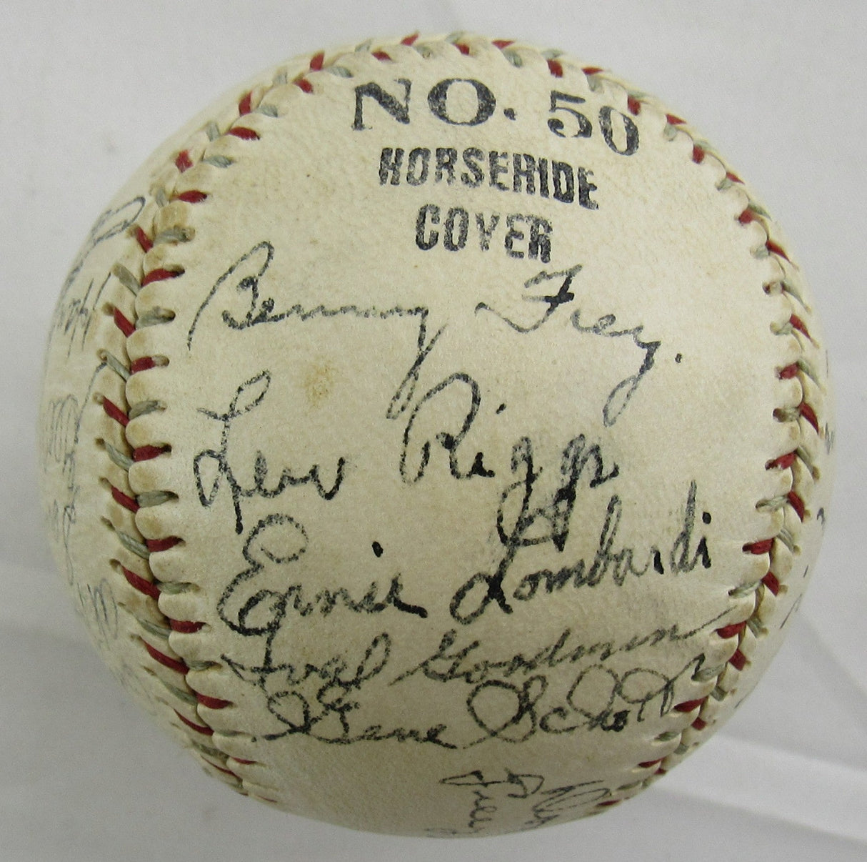1935 Cincinnati Reds Team Signed Auto Rawlings Baseball JSA LOA Copy Z32303
