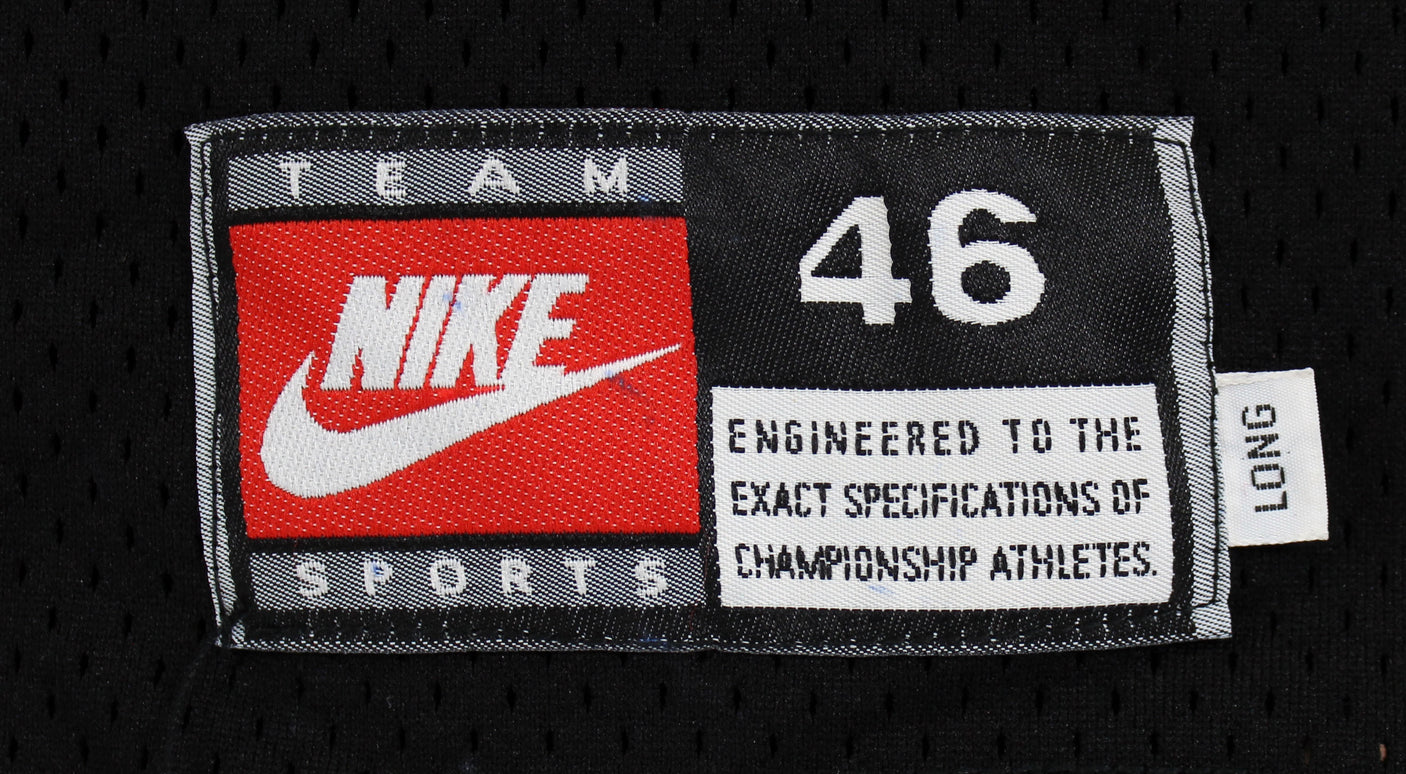 Raiders Jeff Hostetler Signed 1993 QB Challenge Worn Black Nike Jersey BAS