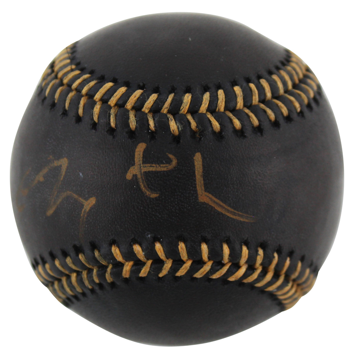 Chevy Chase Fletch Authentic Signed Black Oml Baseball BAS Witnessed #I31969