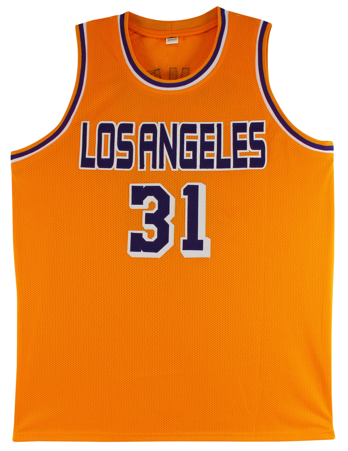 Kurt Rambis Authentic Signed Yellow Pro Style Jersey Autographed BAS Witnessed