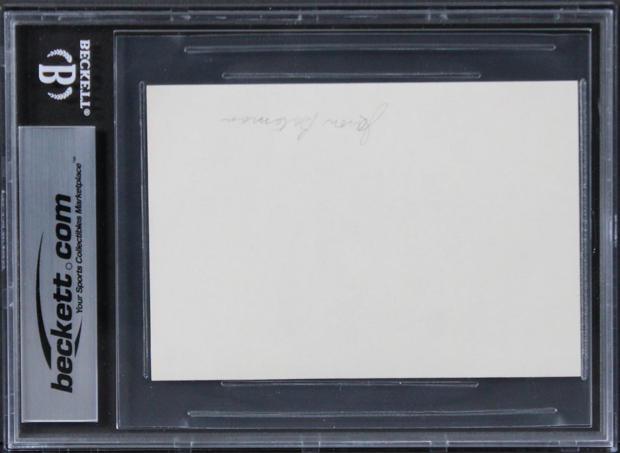 Jason Bateman Ozark Authentic Signed 3x5 Index Card Autographed BAS Slabbed
