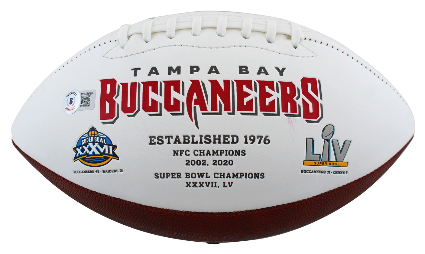 Magic Shaquille O'Neal Signed White M&N 1993-94 HWC Swingman Jersey BAS Witness