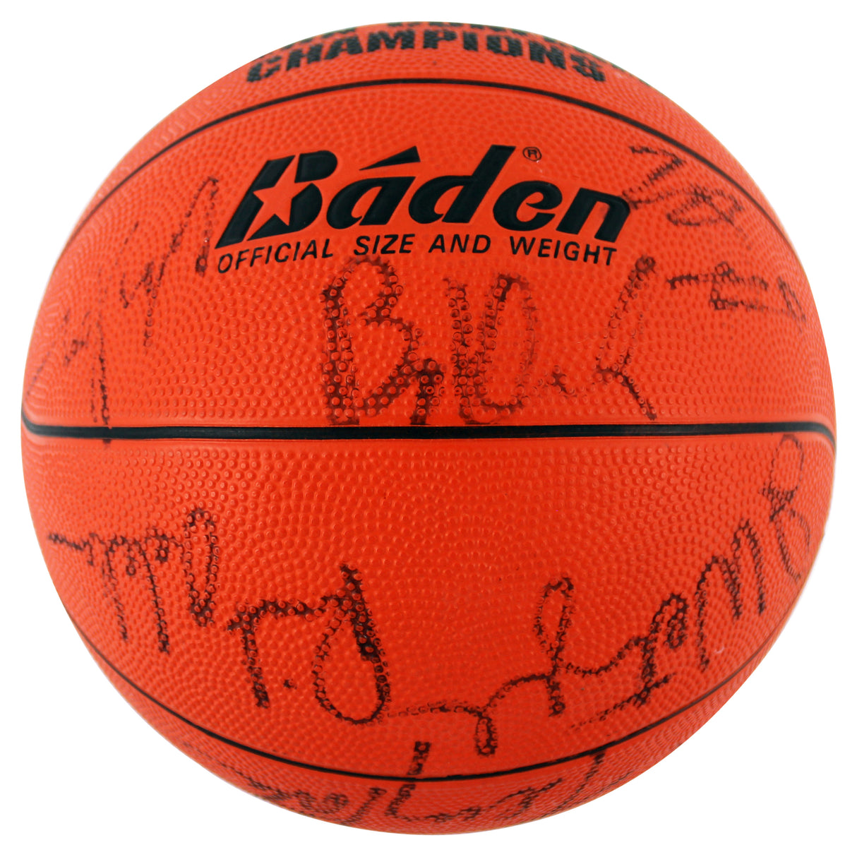 1990 Blazers (14) Drexler, Ainge, Robinson Signed Baden Basketball BAS #AC33556