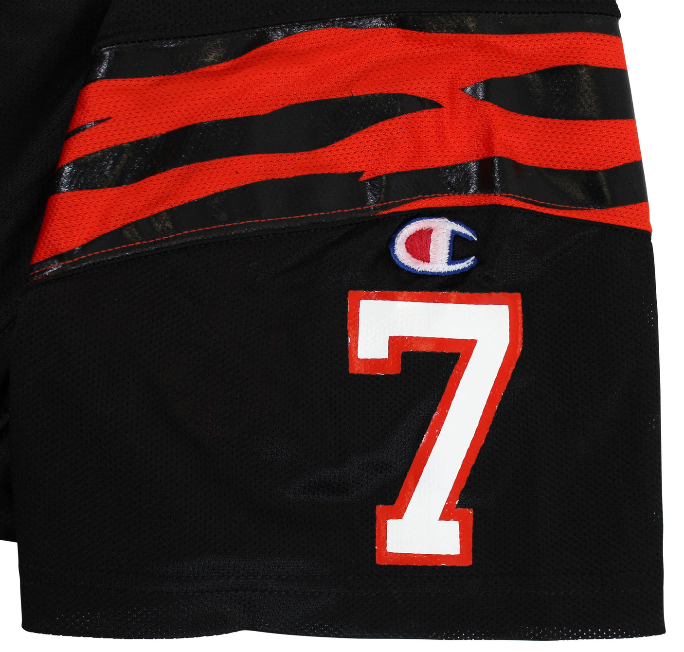 Bengals Boomer Esiason Signed Game Issued Black Champion Jersey BAS #X71283