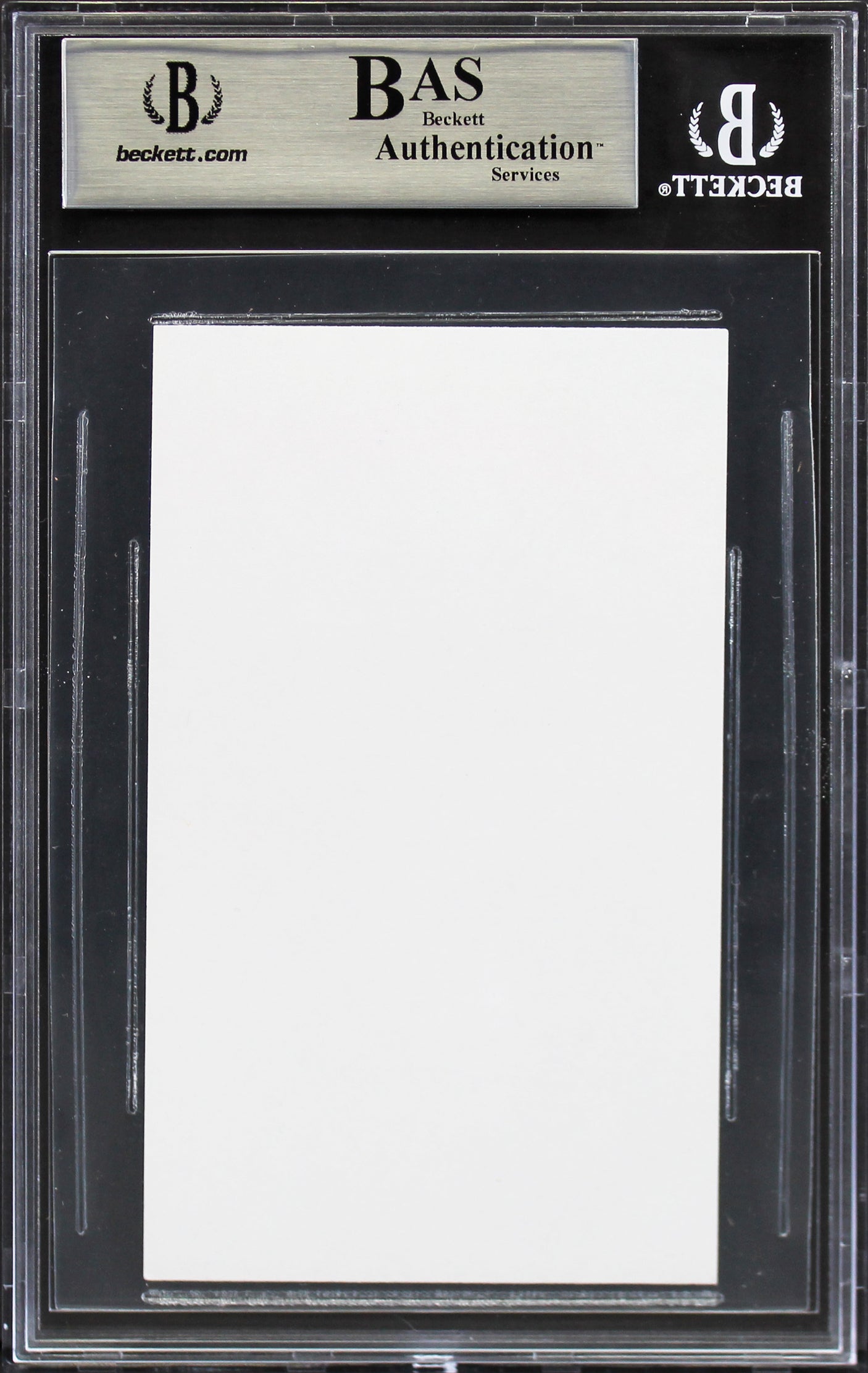 Oilers Wayne Gretzky Authentic Signed 3x5 Cut Signature BAS Slabbed