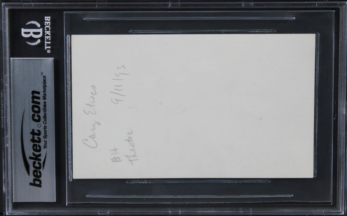 Cary Elwes The Princess Bride Authentic Signed 3x5 Index Card BAS Slabbed