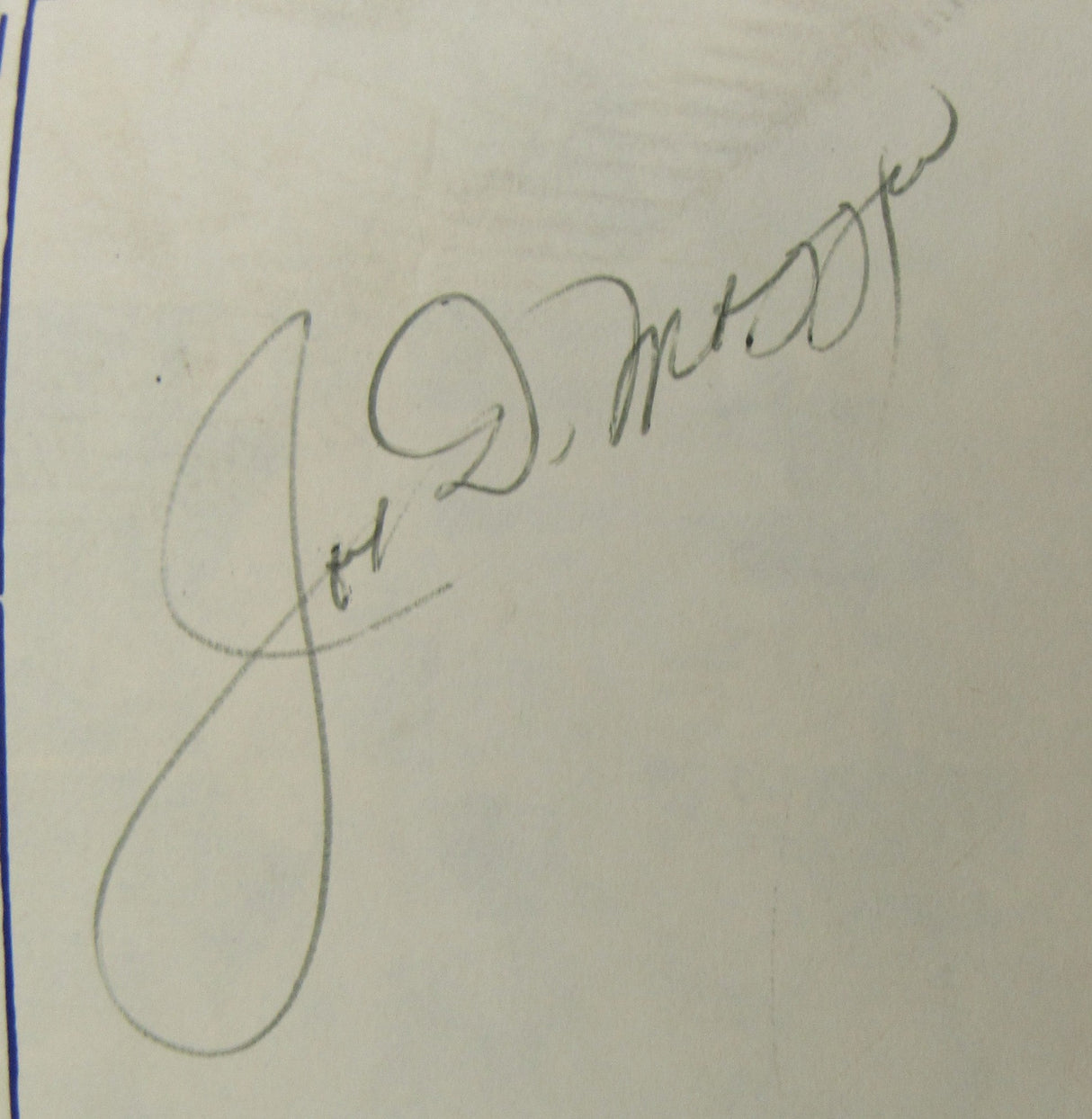Joe DiMaggio Clay Carroll Signed Auto Mets Pamphlet