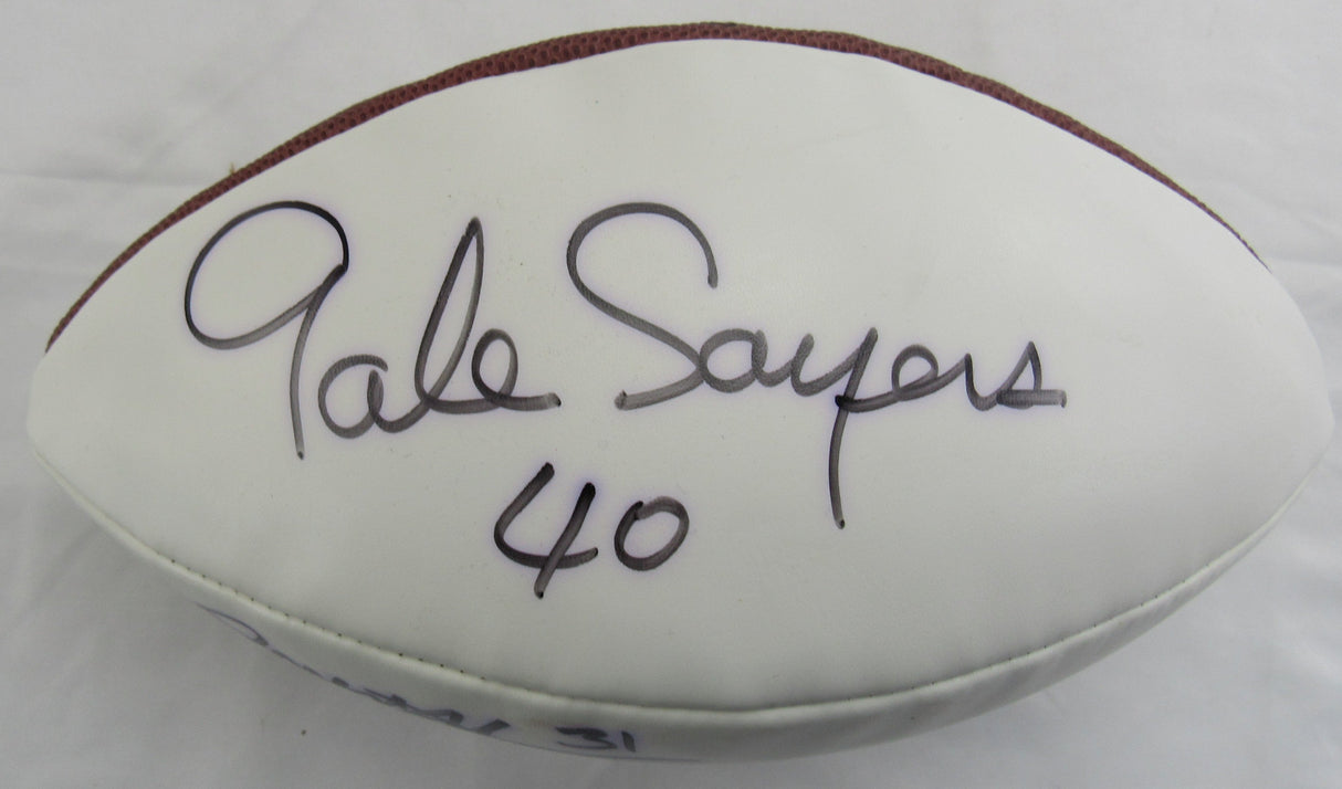 Gale Sayers +1 Signed Wilson Football JSA CL12142