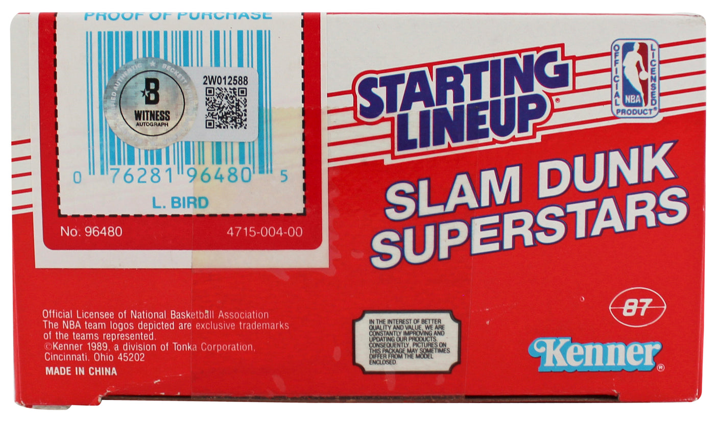 Celtics Larry Bird Signed Sealed 1989 Starting Lineup Slam Dunk BAS W #2W012588