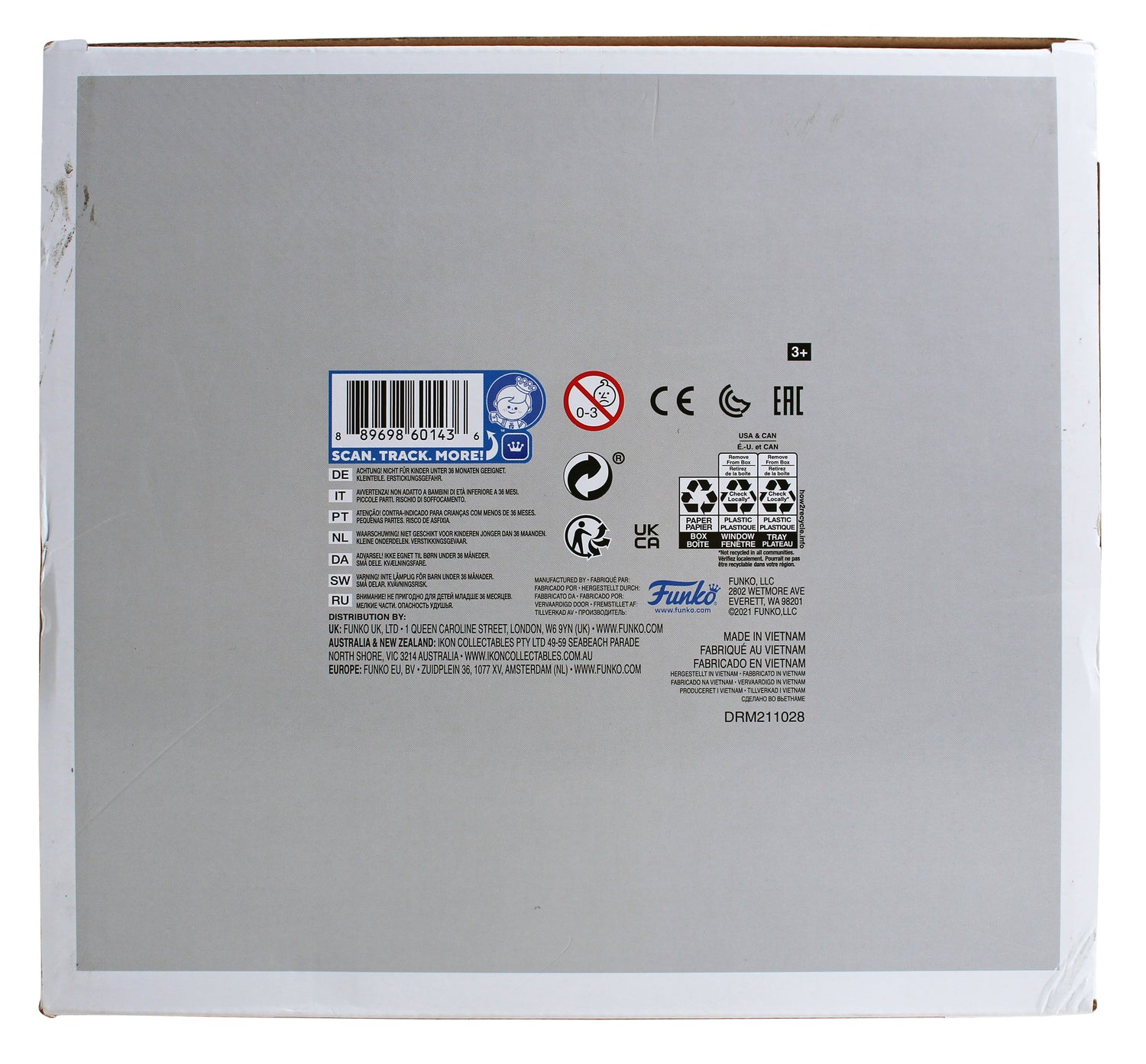 Magic Johnson Signed 10" USA Basketball #125 Funko Pop Figure BAS Wit #W421701