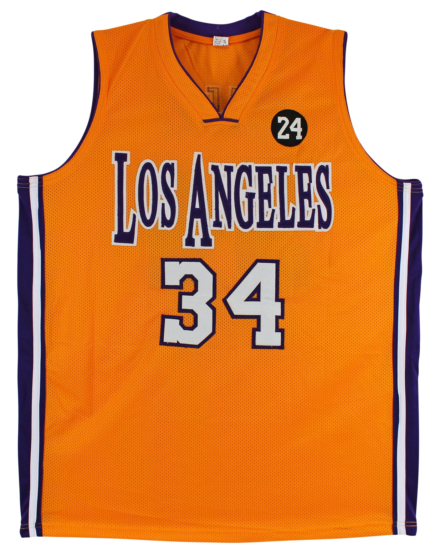 Shaquille O'Neal Authentic Signed Yellow Pro Style Jersey Autographed BAS