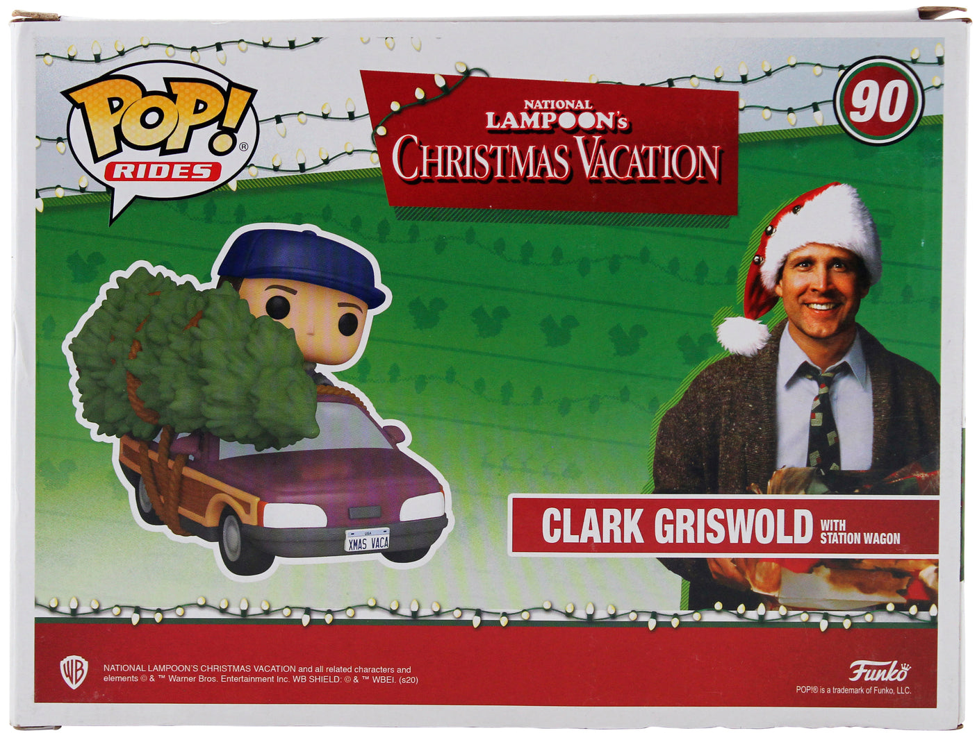 Chevy Chase Christmas Vacation Signed #90 Funko Pop Vinyl Figure BAS #WR44209