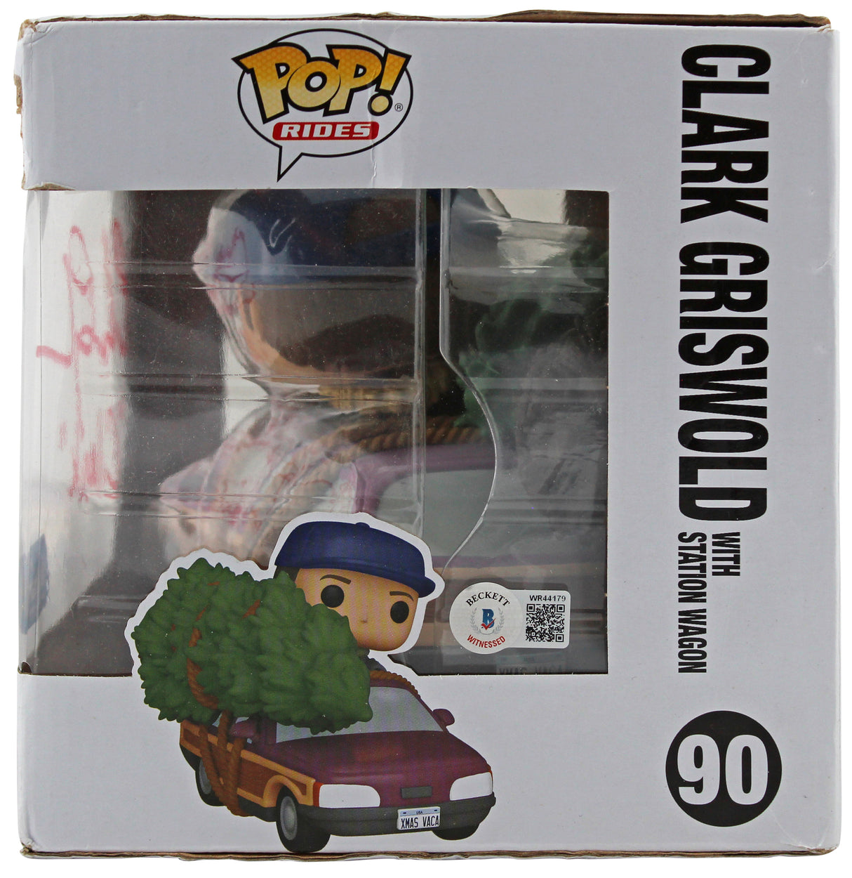 Chevy Chase Christmas Vacation "Clark" Signed #90 Funko Pop Vinyl Figure BAS 1