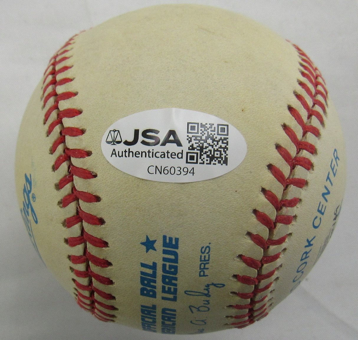 Bob Feller Signed Rawlings Baseball JSA CN60394