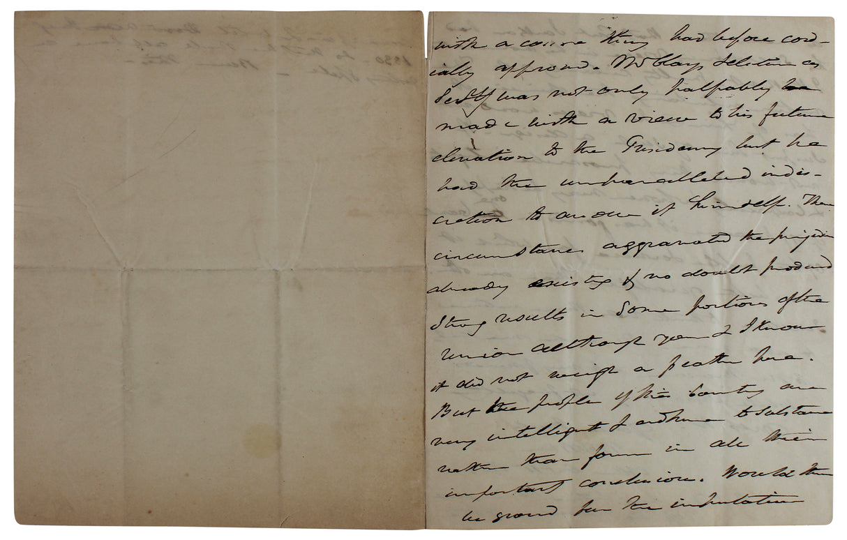 Martin Van Buren Signed 9.75x15.75 1828 2 Page Handwritten Letter BAS #AB77794