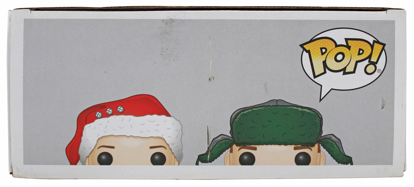 Chevy Chase & Randy Quaid Christmas Vacation Signed Funko Pop Vinyl Figure BAS W