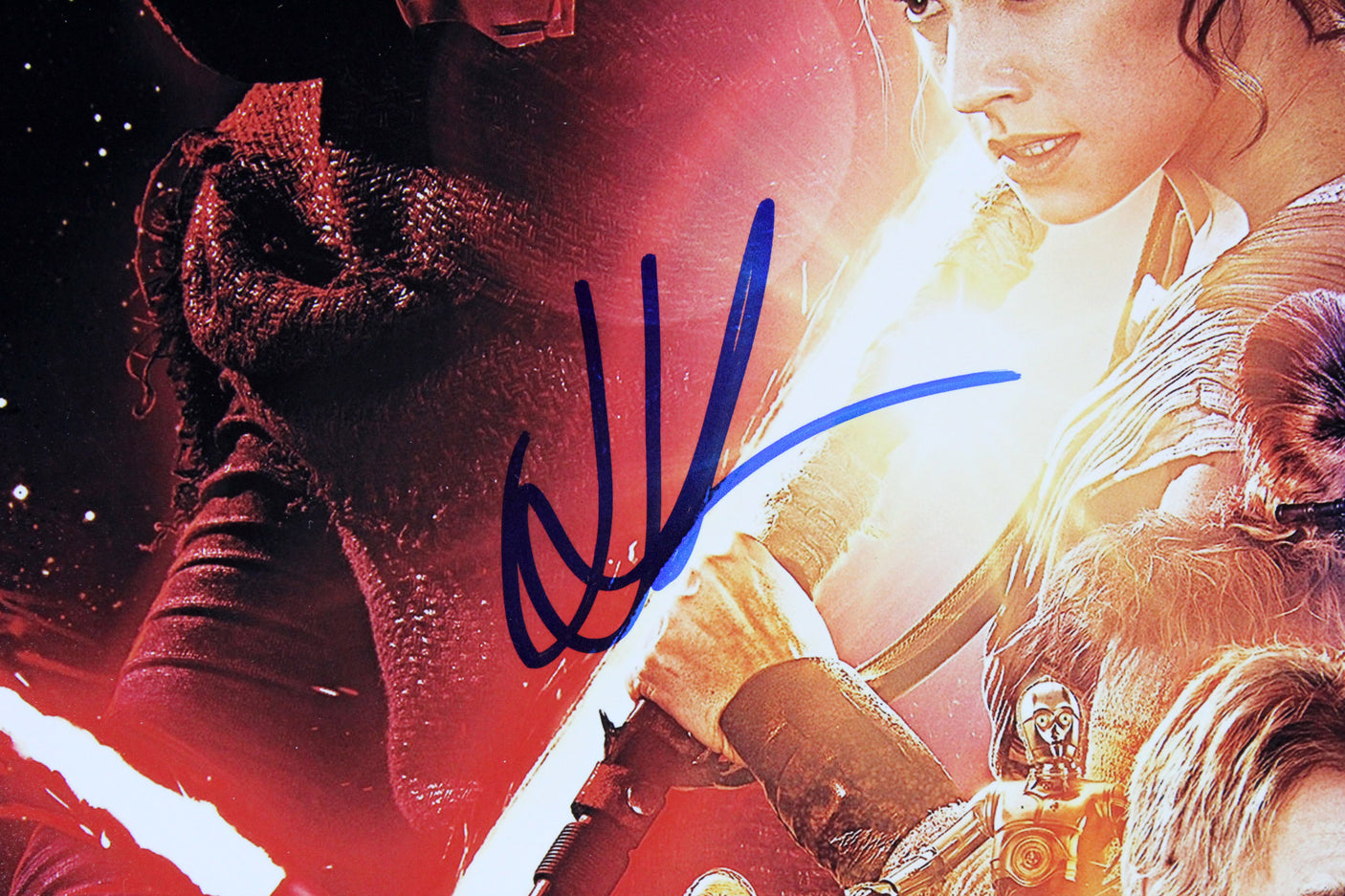 J.J. Abrams Star Wars The Force Awakens Authentic Signed 12x18 Photo BAS #H44832