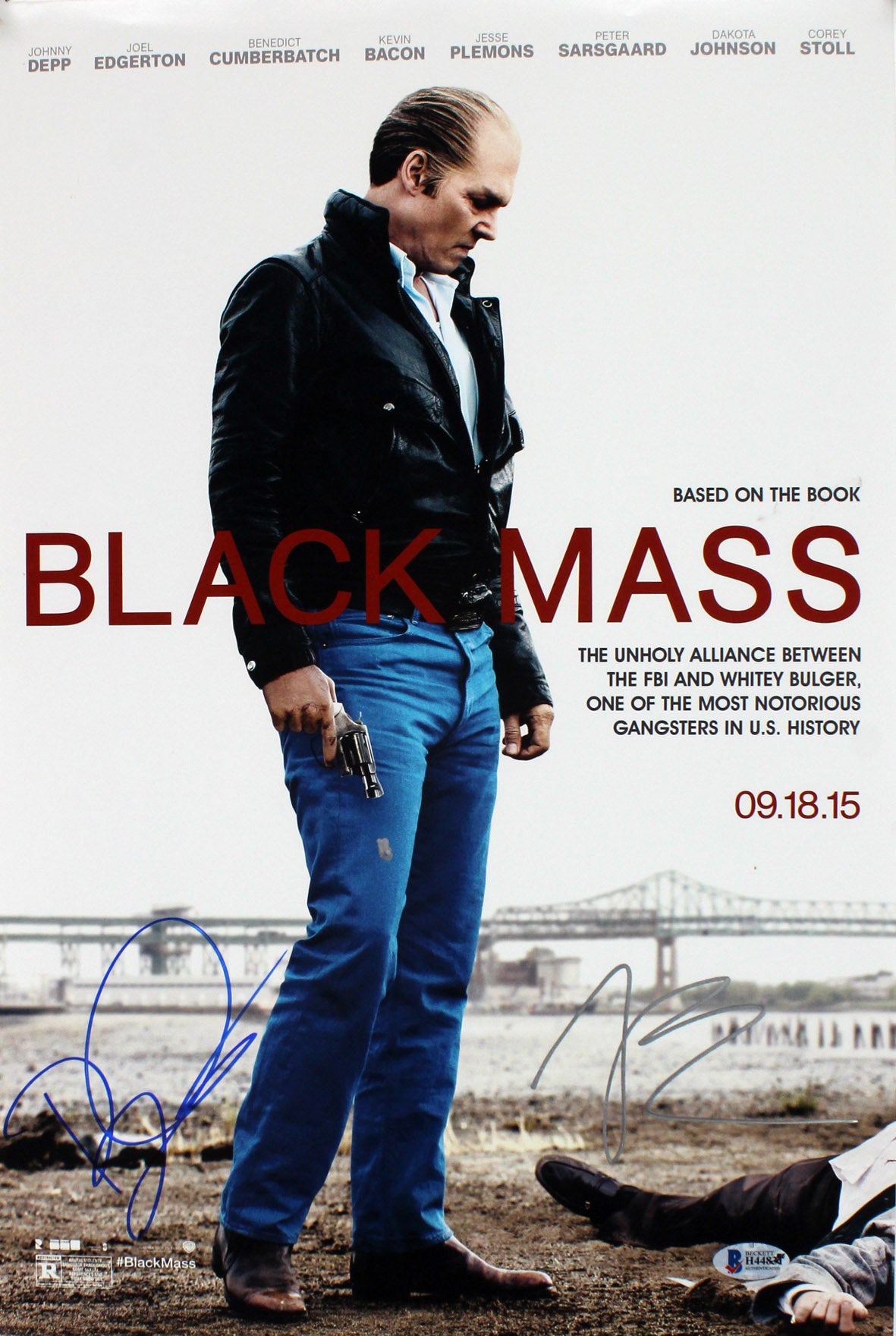 Joel Edgerton & Bill Camp Black Mass Authentic Signed 12x18 Photo BAS #H44831