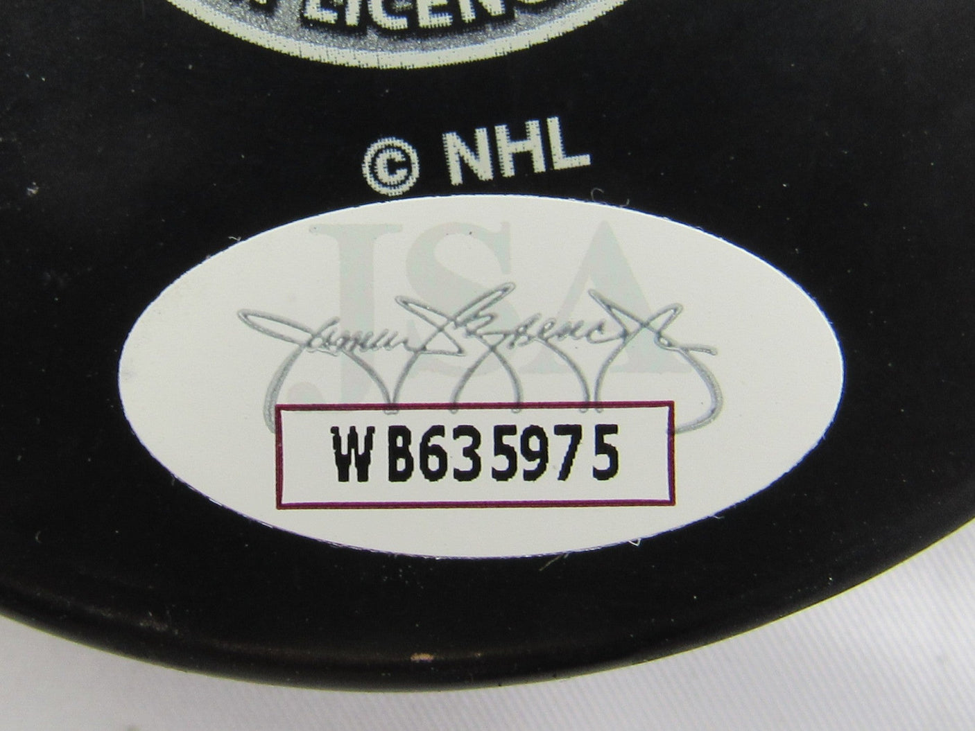 Pierre Turgeon Signed Auto Autograph Sabers Logo Hockey Puck w/ Insc JSA WB635975