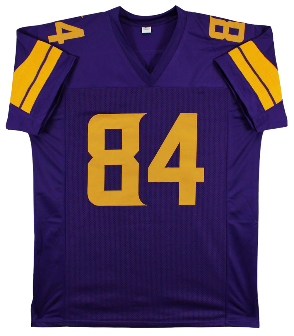 Randy Moss Authentic Signed Purple Color Rush Pro Style Jersey BAS Witnessed