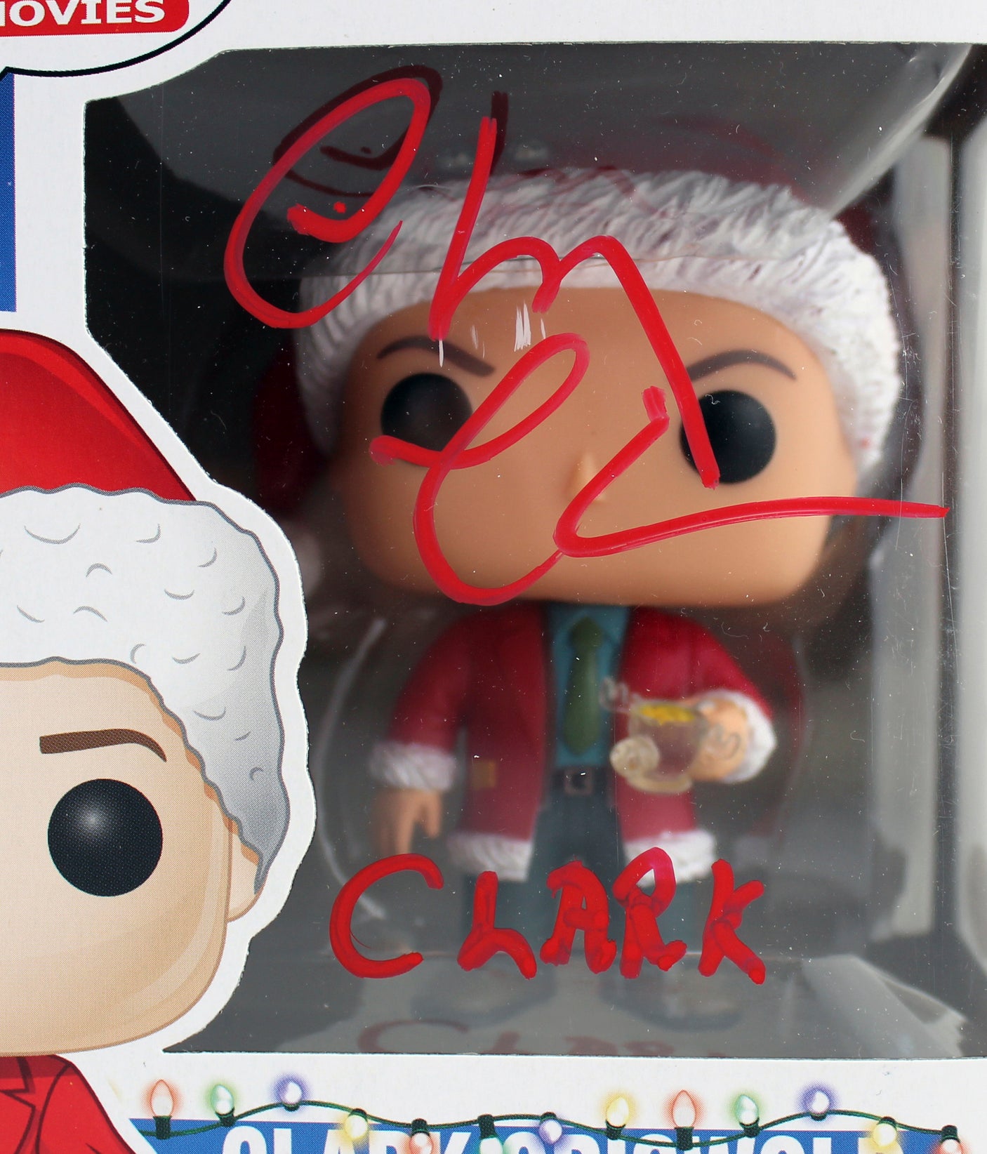 Chevy Chase Christmas Vacation Clark Signed Funko Pop Vinyl Figure BAS #WD24648
