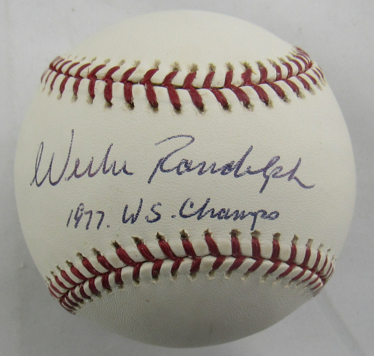 Willie Randolph Signed Auto Rawlings Baseball w/ Insc JSA CN60114