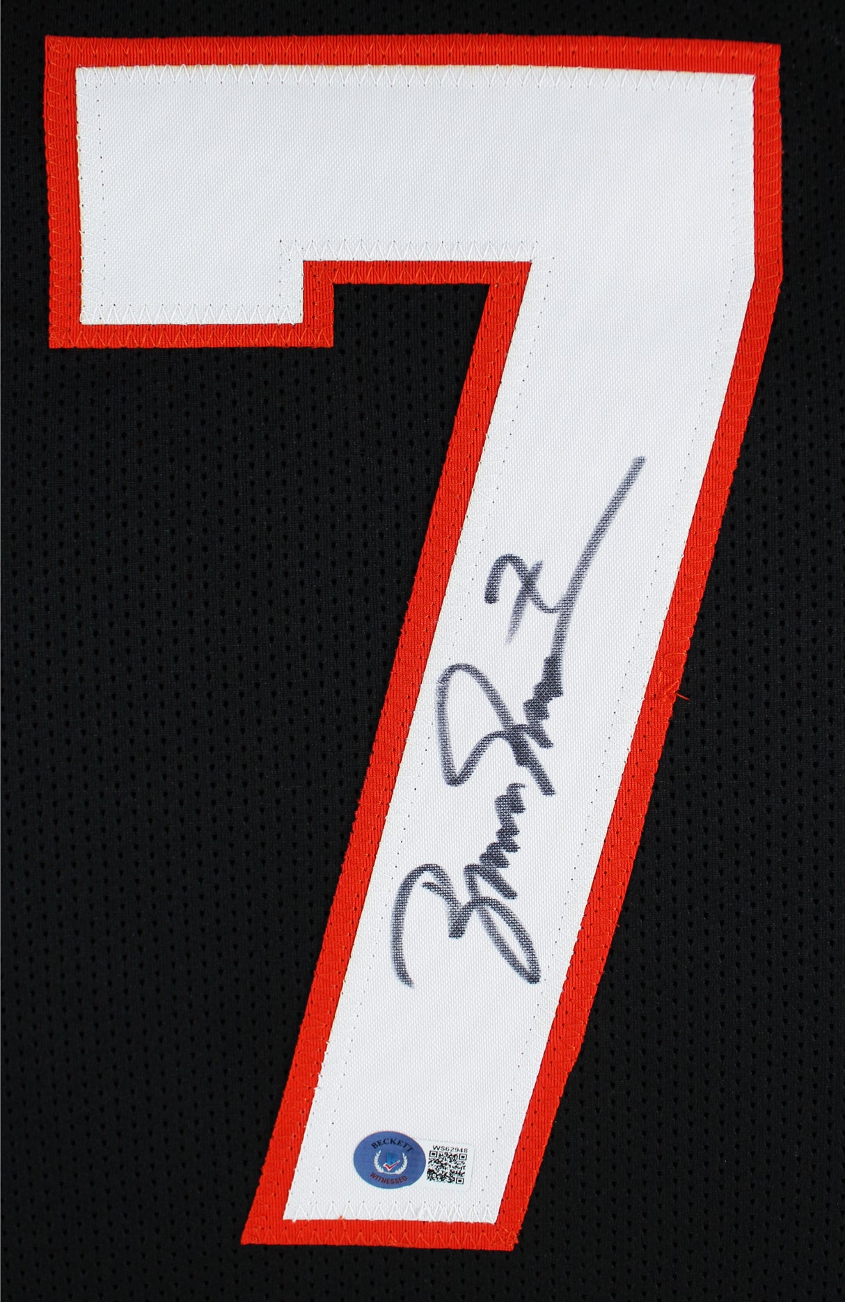 Boomer Esiason Authentic Signed Black Pro Style Jersey Autographed BAS Witnessed