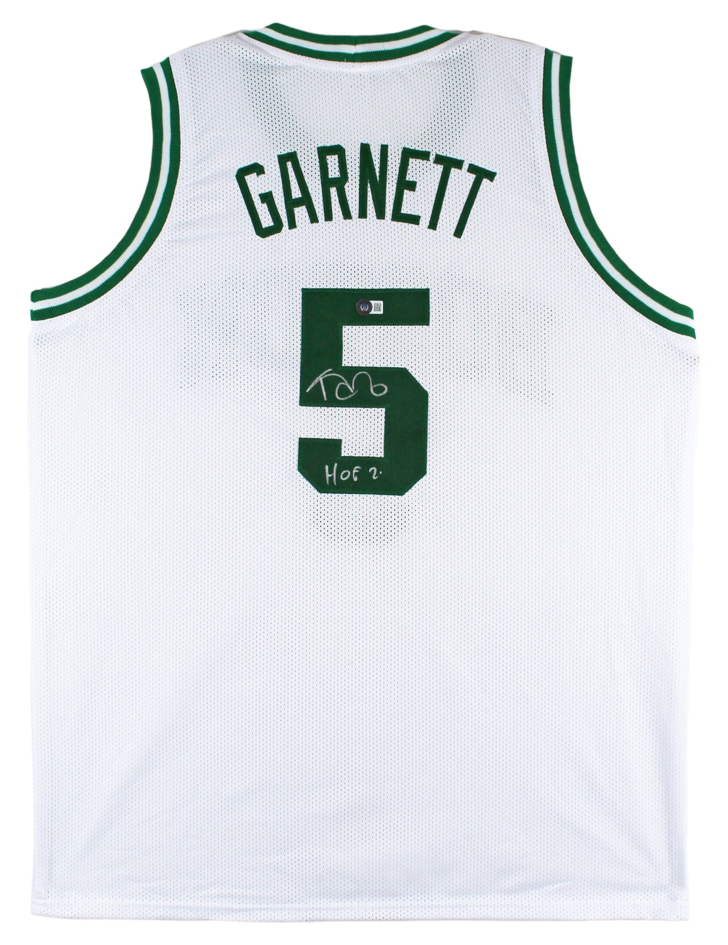 Kevin Garnett "HOF 2020" Authentic Signed White Pro Style Jersey BAS Witnessed