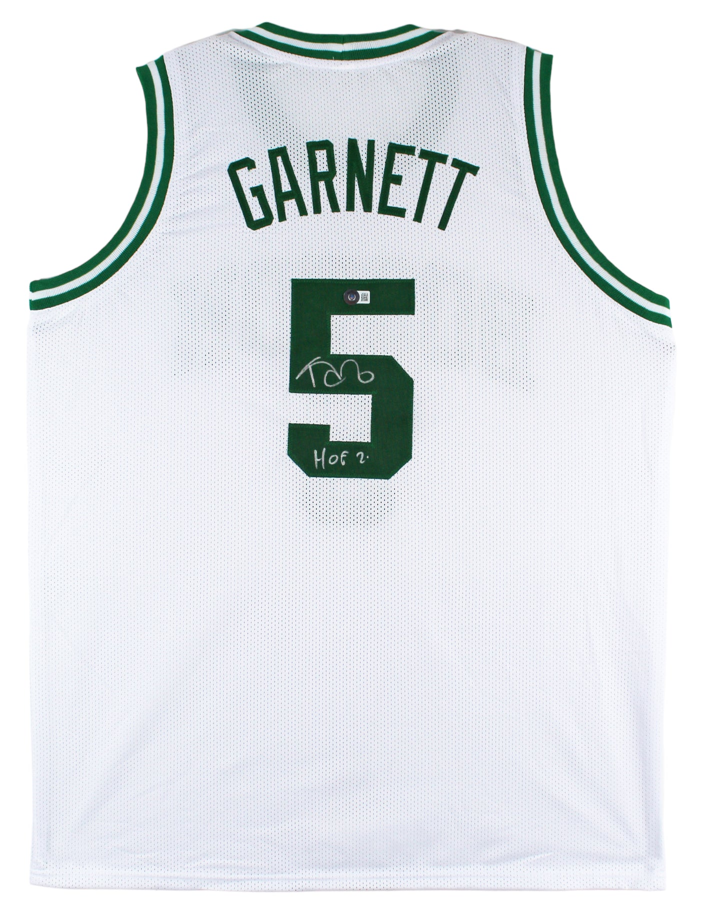 Kevin Garnett "HOF 2020" Authentic Signed White Pro Style Jersey BAS Witnessed