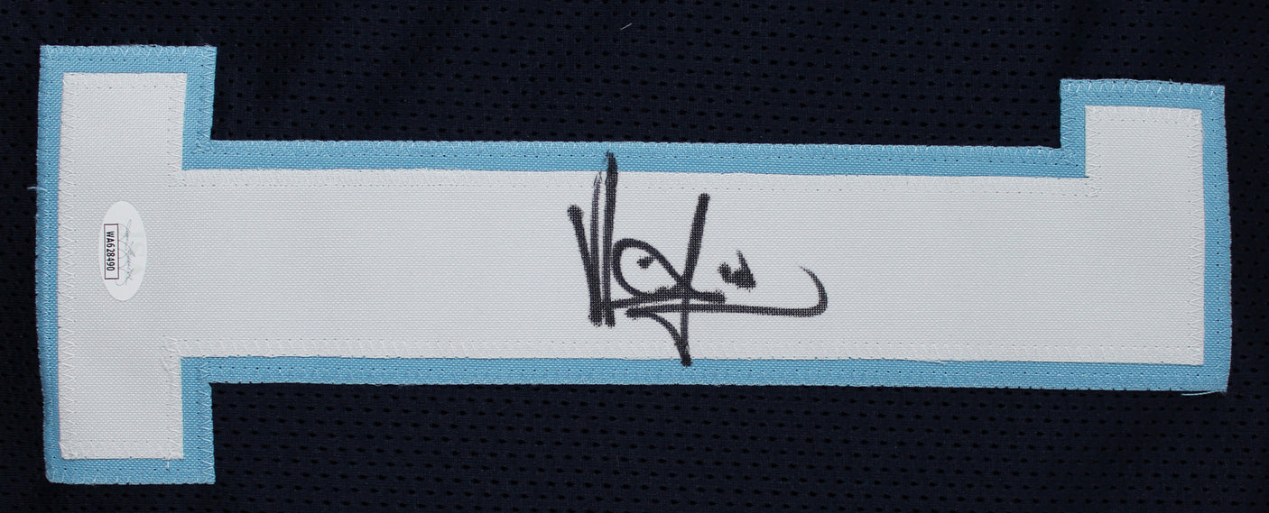 Vince Young Authentic Signed Blue Pro Style Jersey Autographed JSA Witness