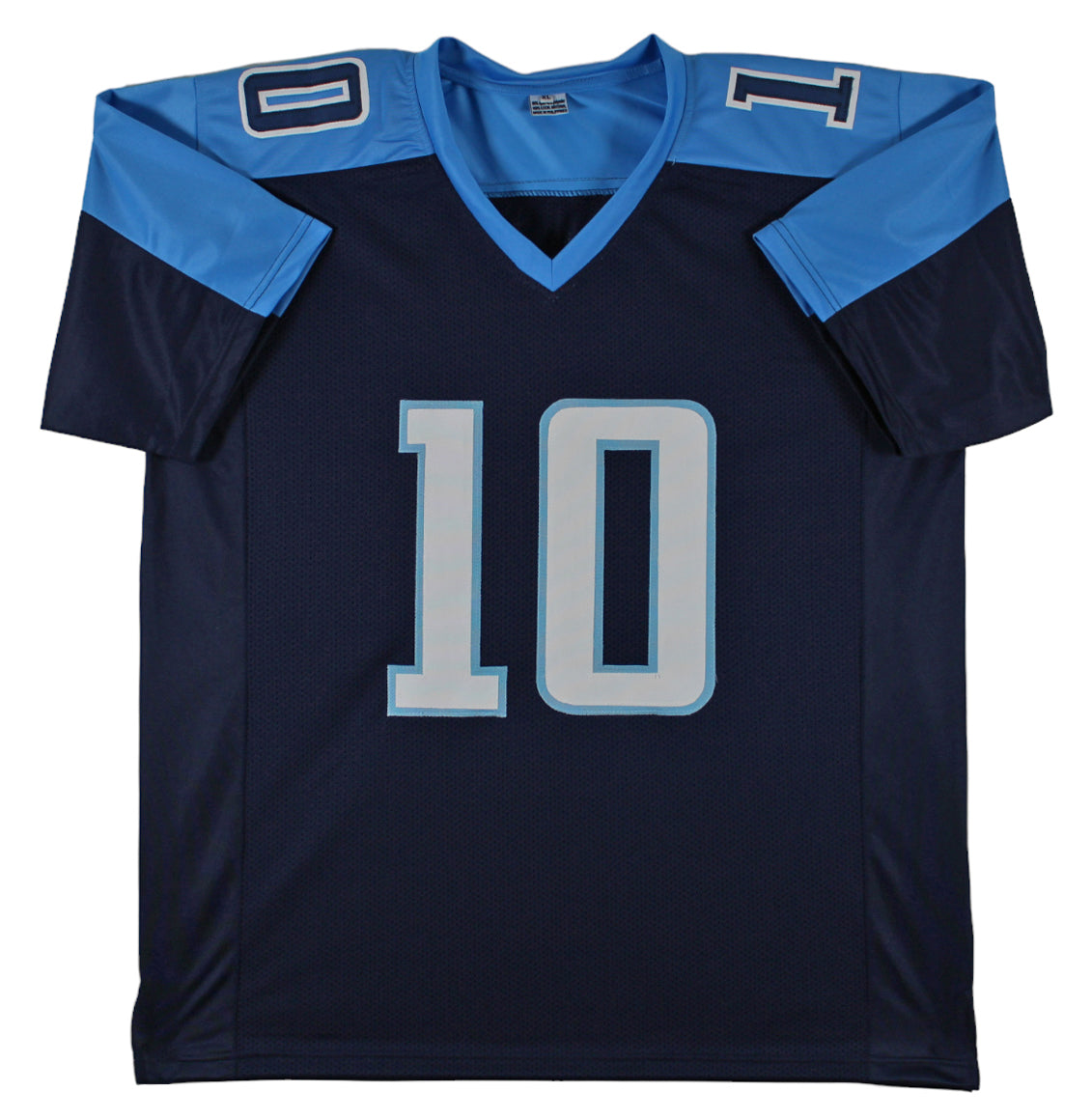 Vince Young Authentic Signed Blue Pro Style Jersey Autographed JSA Witness