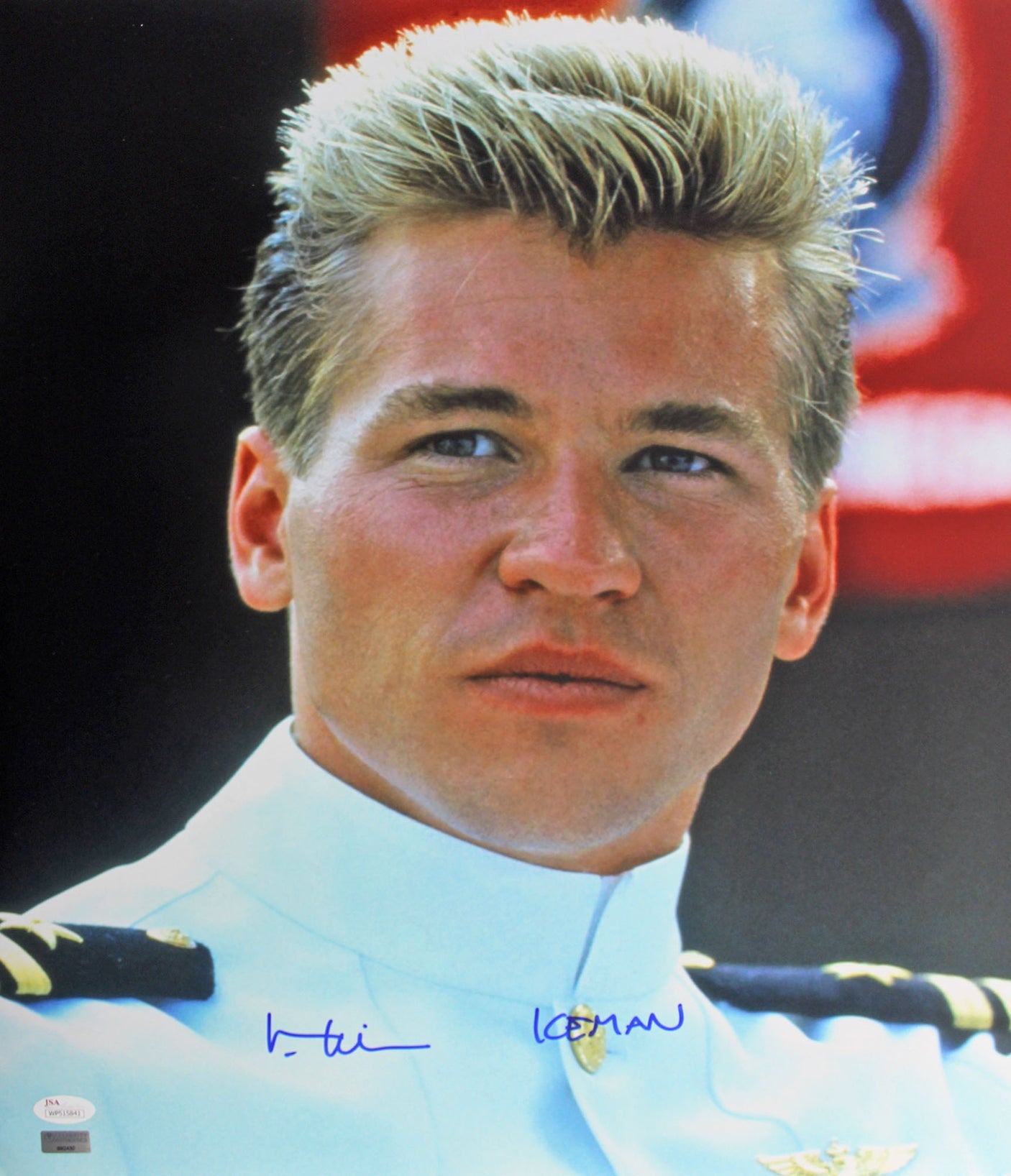 Val Kilmer Top Gun "Iceman" Authentic Signed 16x20 Photo JSA Witness #WP515841
