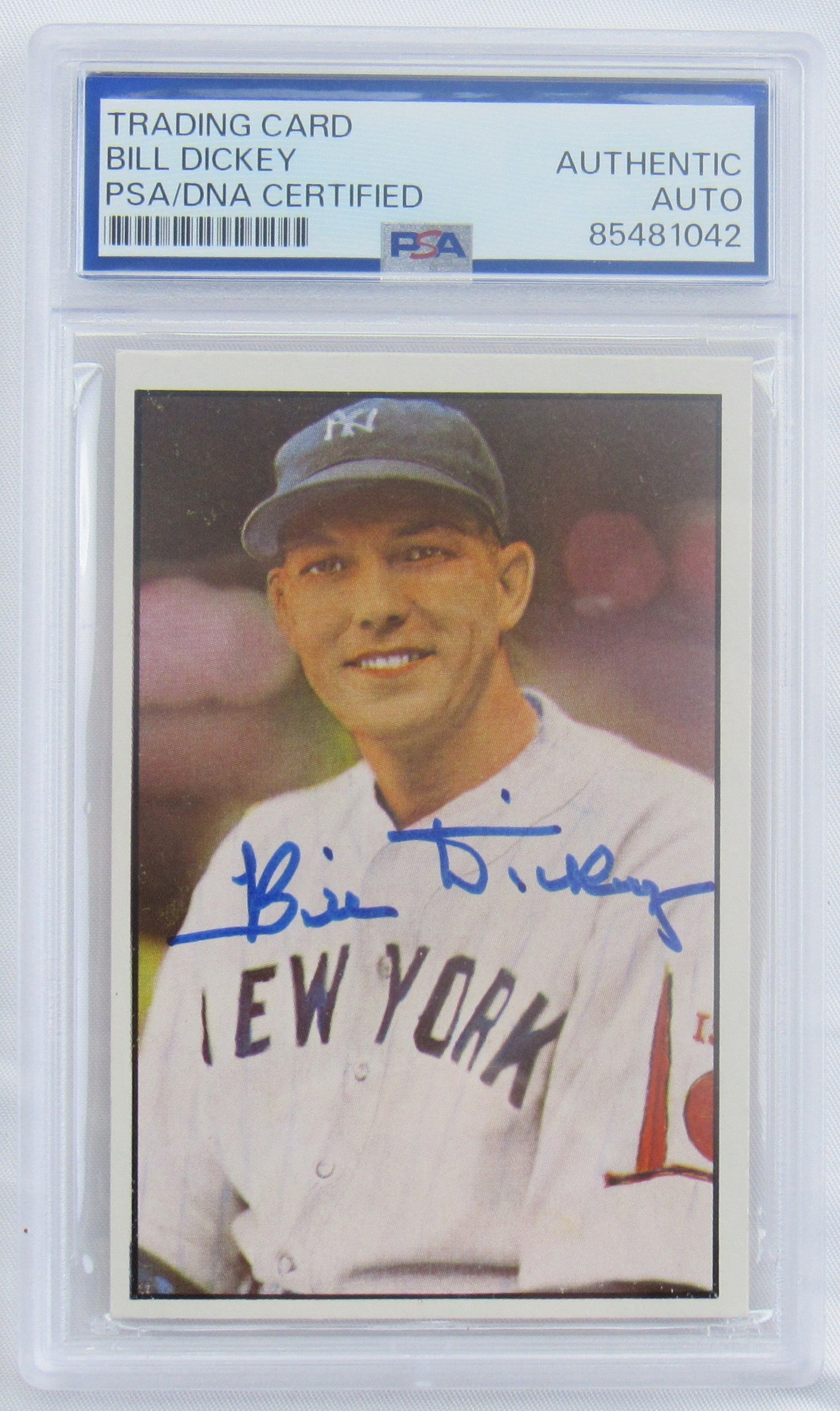 1982 Diamond Classic #23 Bill Dickey Signed Card PSA/DNA Encapsulated