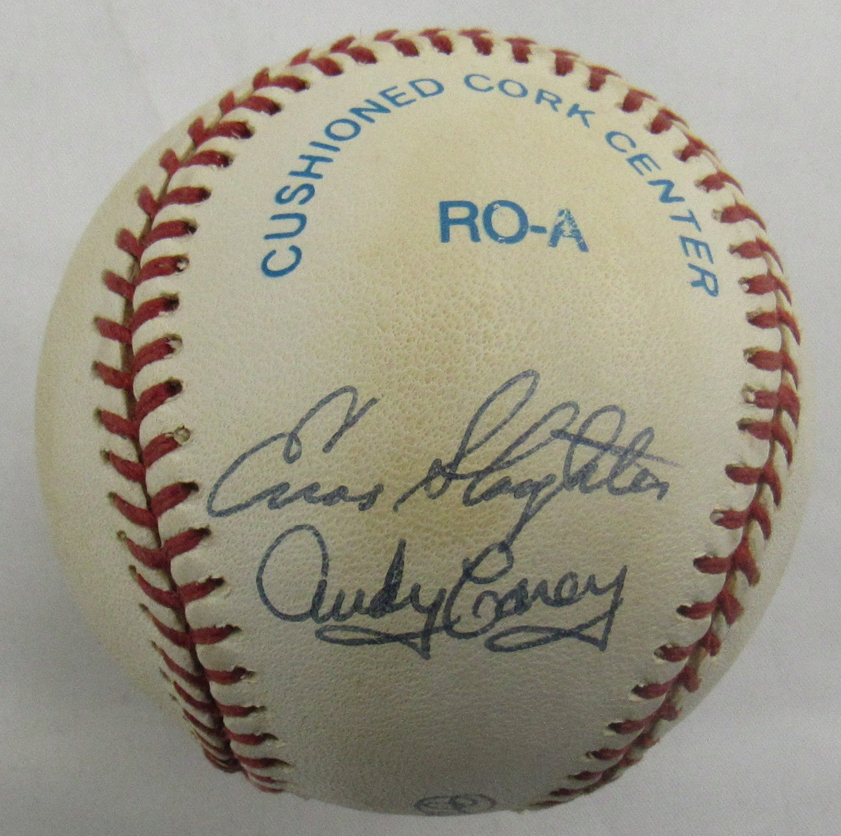 Don Larsen Yogi Berra Multi Signed 50's Stars Auto Rawlings Baseball JSA CN60101