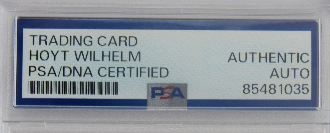 Hoyt Wilhelm 1965 Topps Signed Auto Autograph Encapsulated Baseball Card PSA/DNA