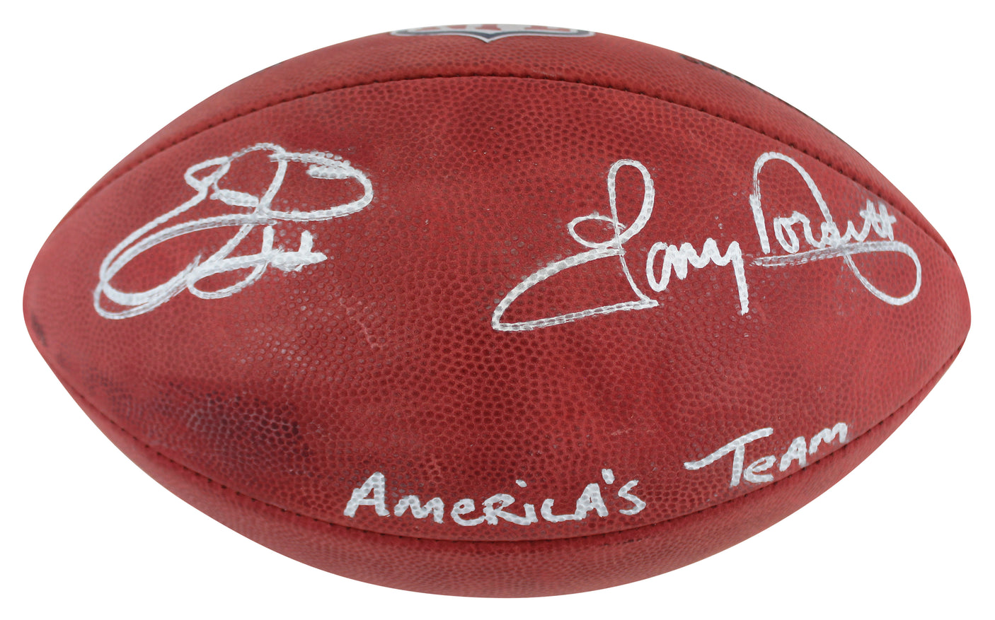 Emmitt Smith & Tony Dorsett "Americas Team" Signed Official Football BAS & JSA