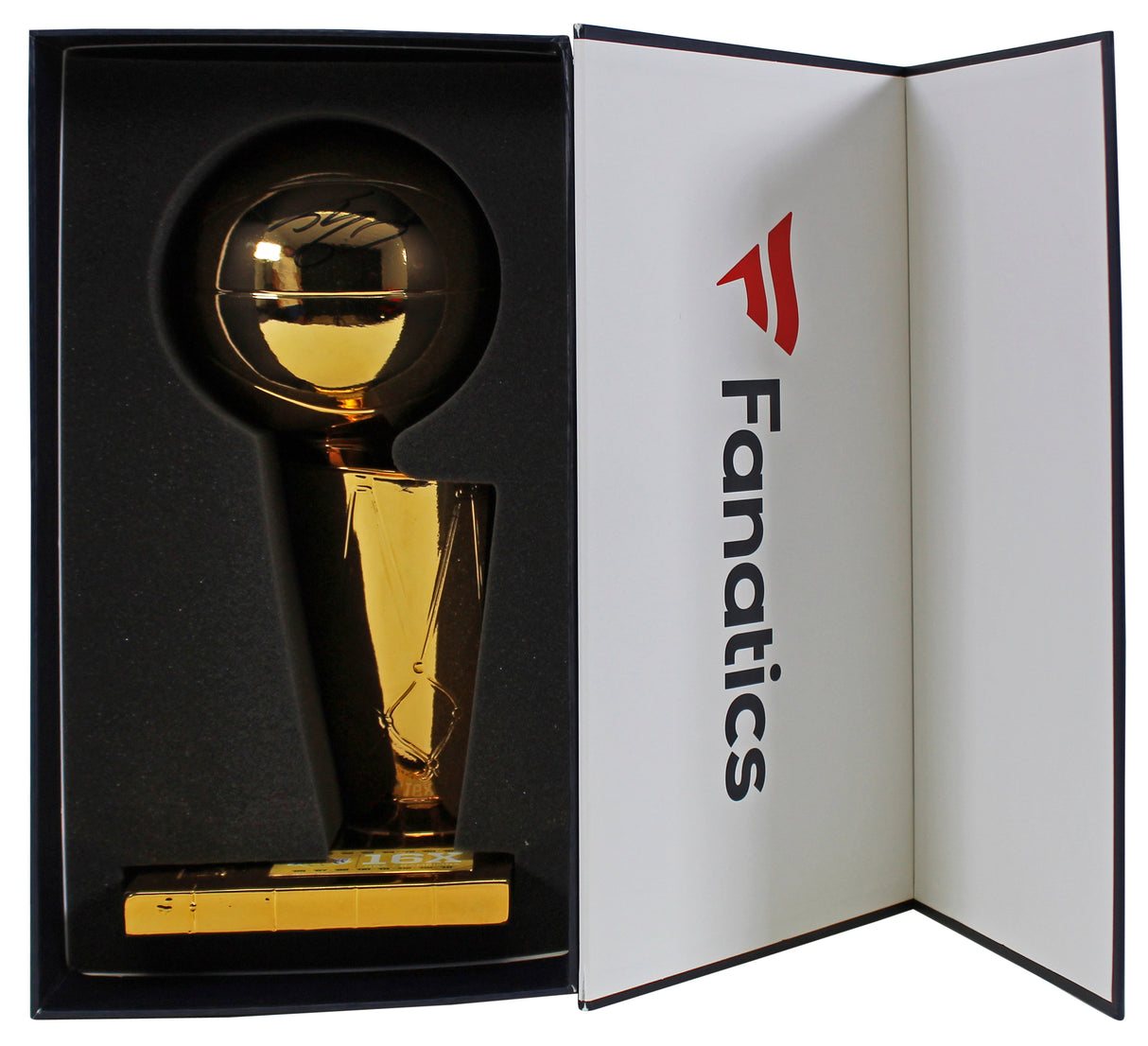Lakers Shaquille O'Neal Signed 12" Replica Larry O'Brien Trophy BAS #T21651