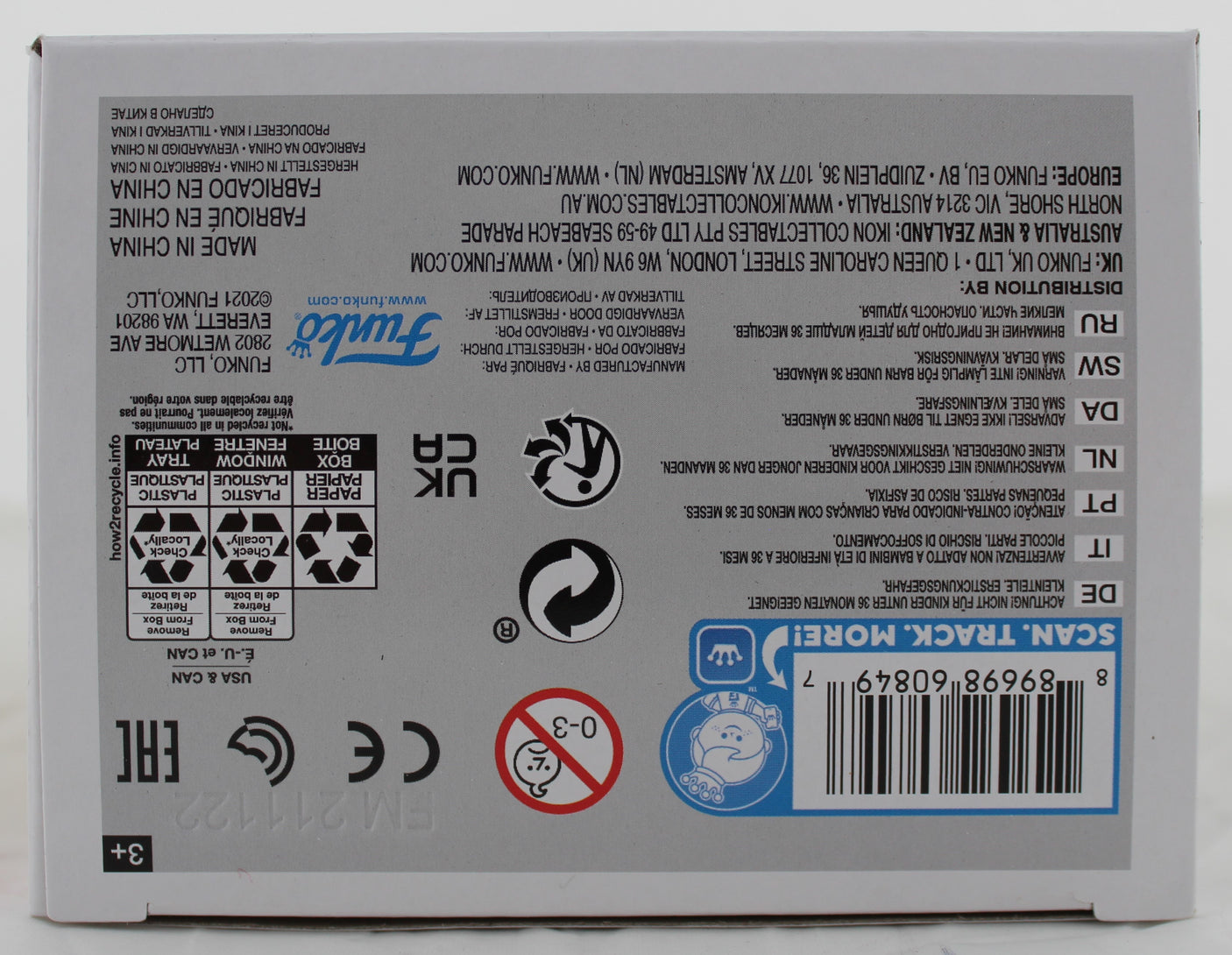 Lakers Magic Johnson Signed USA #112 Funko Pop Vinyl Figure w/ Blue Sig BAS Wit