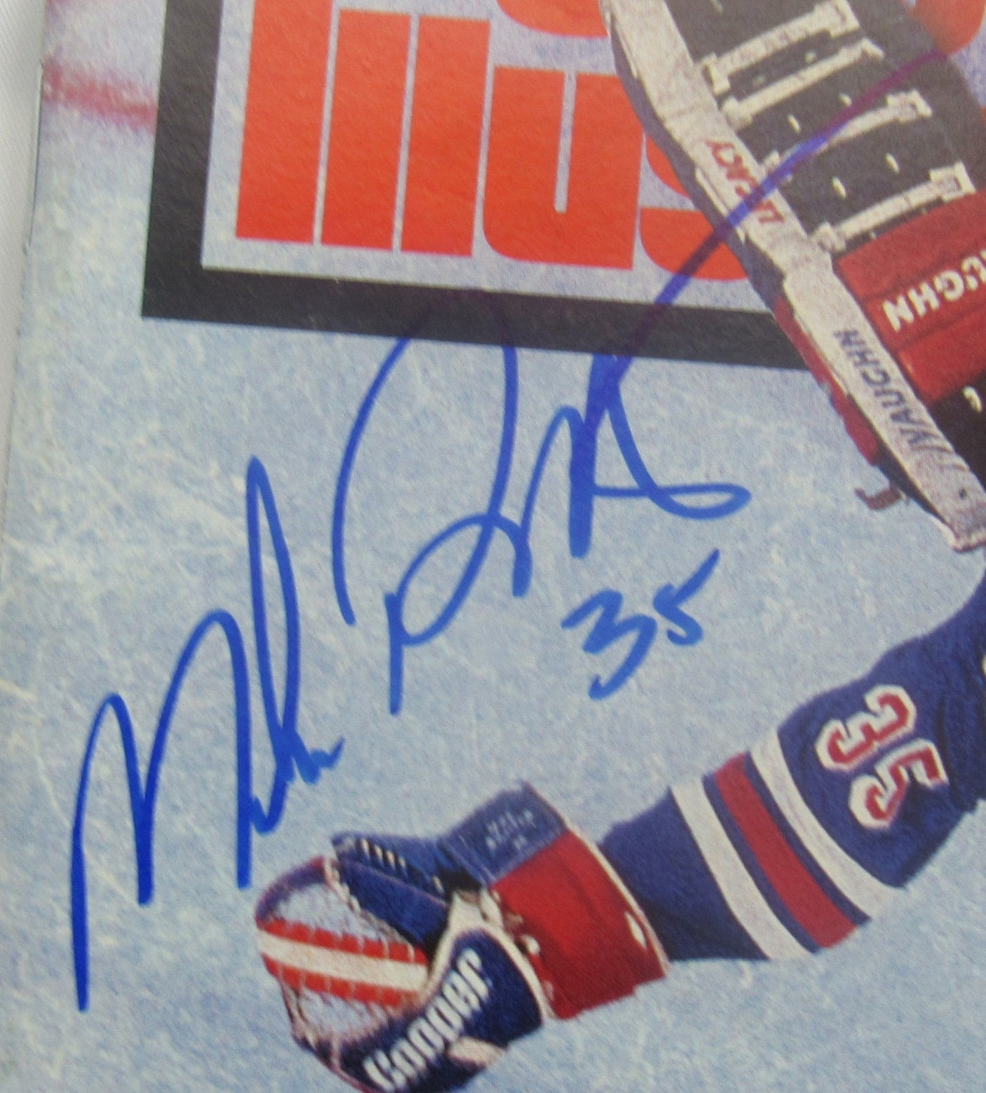 Mike Richter Signed Auto Autograph Sports Illustrated Magazine PSA/DNA F65753