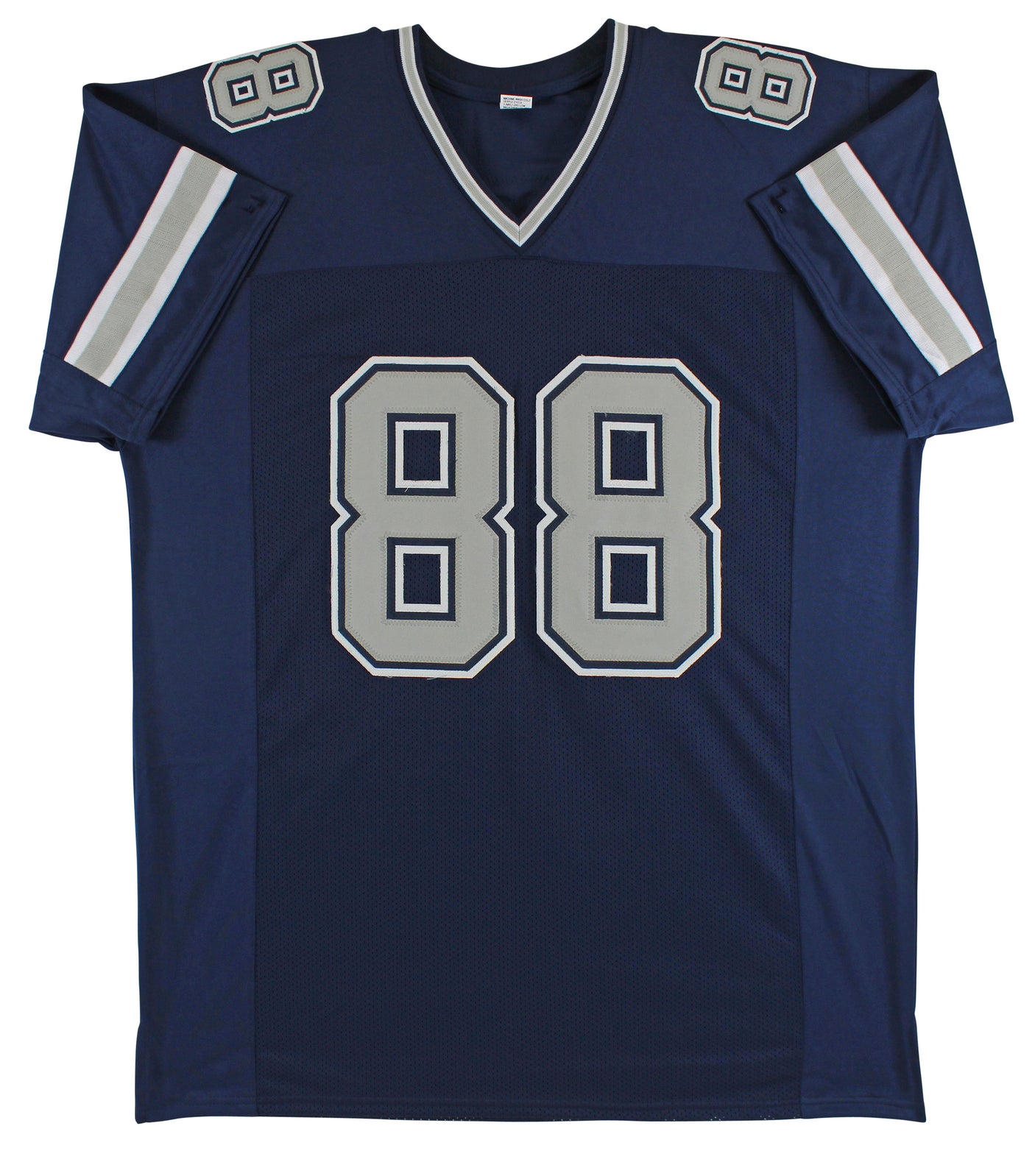 Cowboys Michael Irvin Signed Navy Blue Pro Style Jersey w/ Grey #s BAS Witnessed