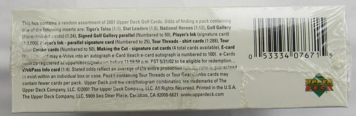 2001 Upper Deck Premiere Edition Sealed 24ct Wax Box