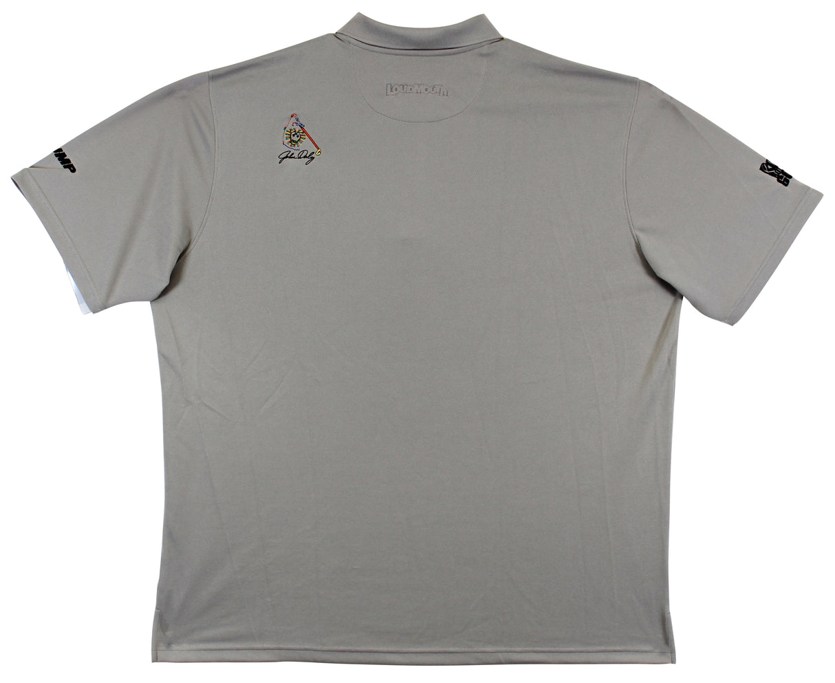John Daly Authentic Signed Match Worn Gray Loudmouth Polo Shirt BAS #BH00338