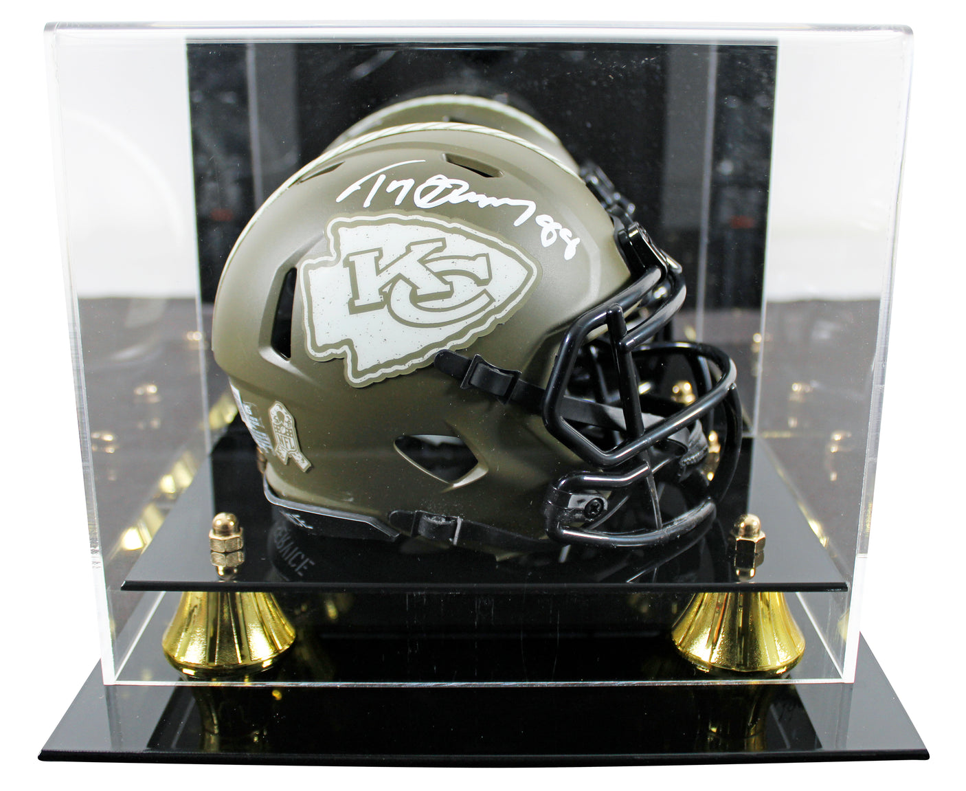 Chiefs Tony Gonzalez Authentic Signed STS Speed Mini Helmet W/ Case BAS Witness